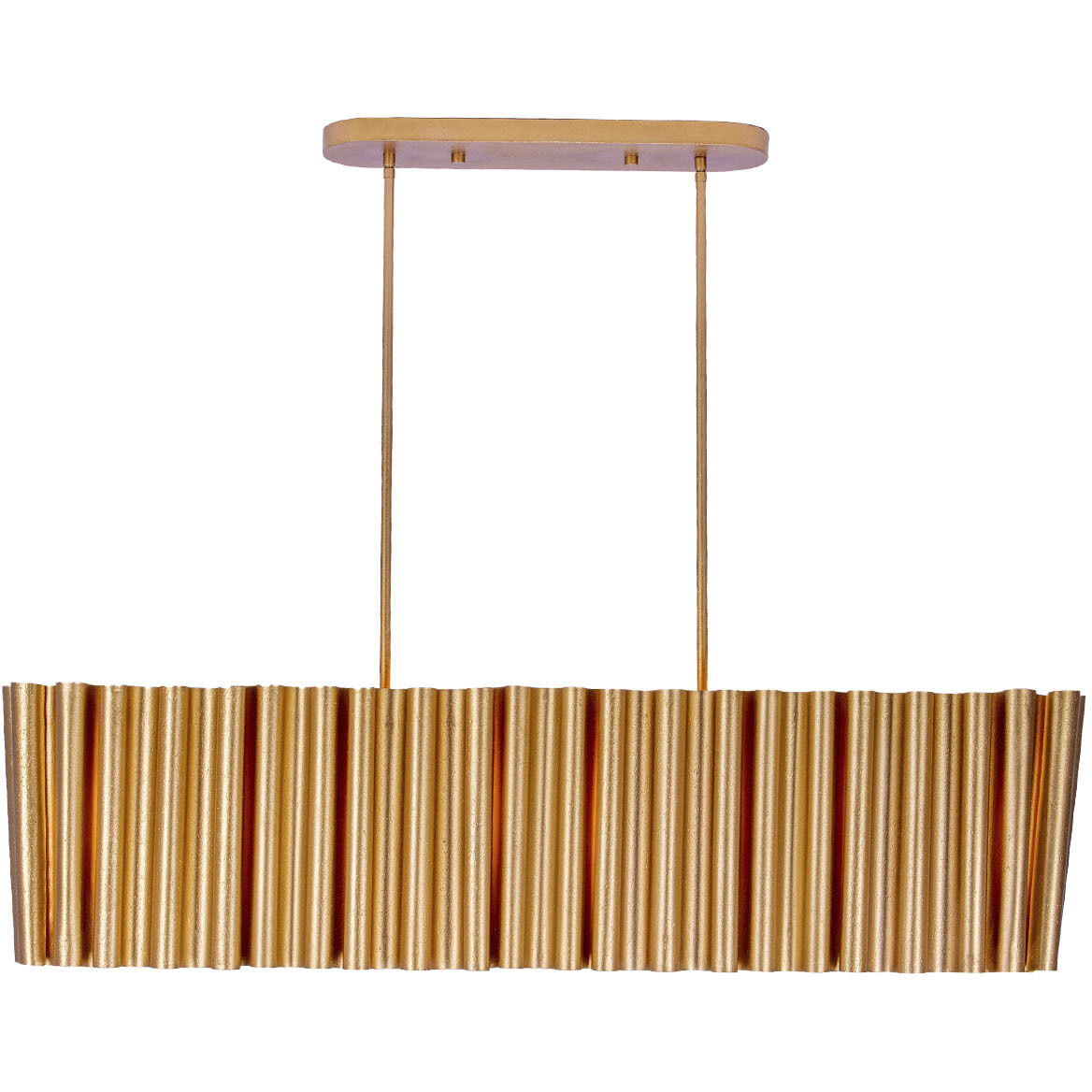 Ripple Island Light Ceiling Light in Bright Gold Leaf