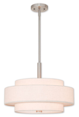 Meridian 4 Light 18 inch Brushed Nickel Pendant Ceiling Light