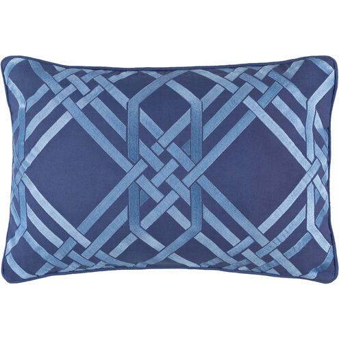 Pagoda 20 inch Bright Blue, Dark Blue Pillow Kit