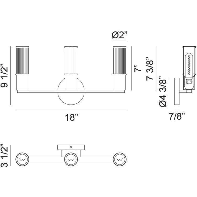 Klarice Wall Sconce Wall Light in Aged Gold Brass