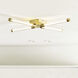 Kelly Wearstler Phobos LED 27.5 inch Natural Brass Flush Mount Ceiling Light in 120V, Integrated LED