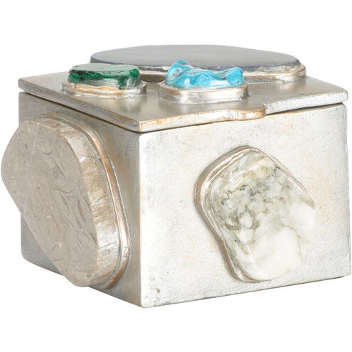 Caribbean 7 inch Silver Jewelry Box, Large