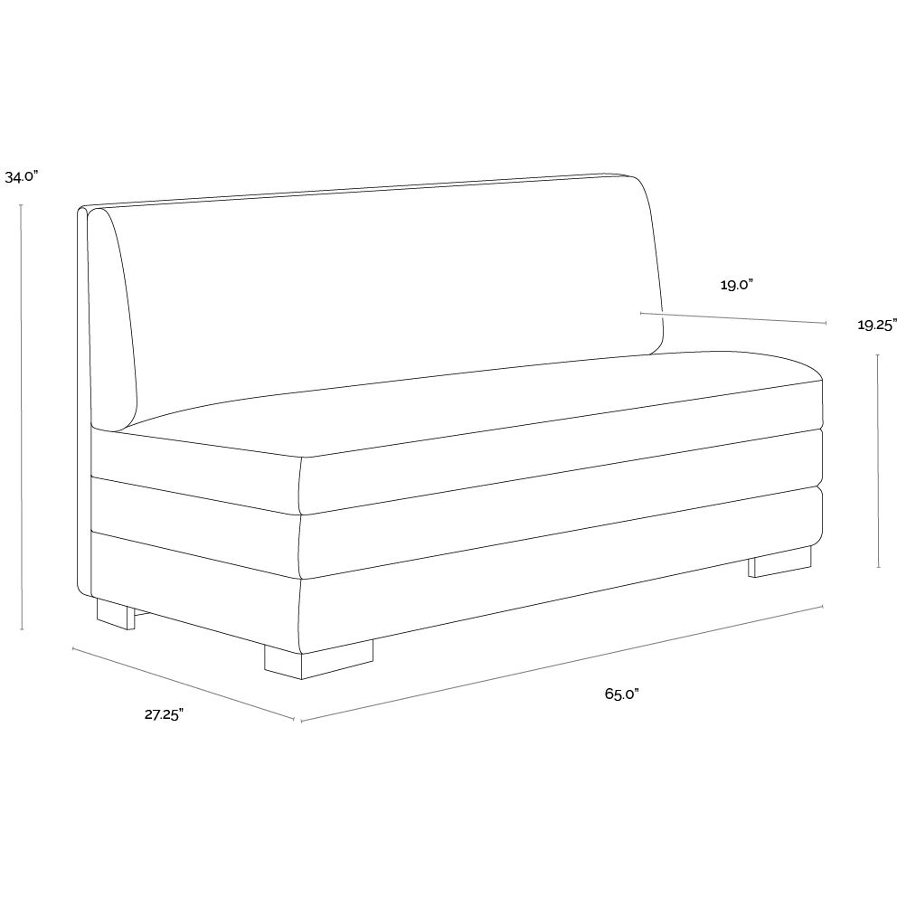 Radcliff Bravo Black Banquette