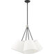 Prato 4 Light 25 inch Black Chandelier Ceiling Light