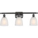 Ballston Brookfield LED 26 inch Oil Rubbed Bronze Bath Vanity Light Wall Light in White Glass, Ballston