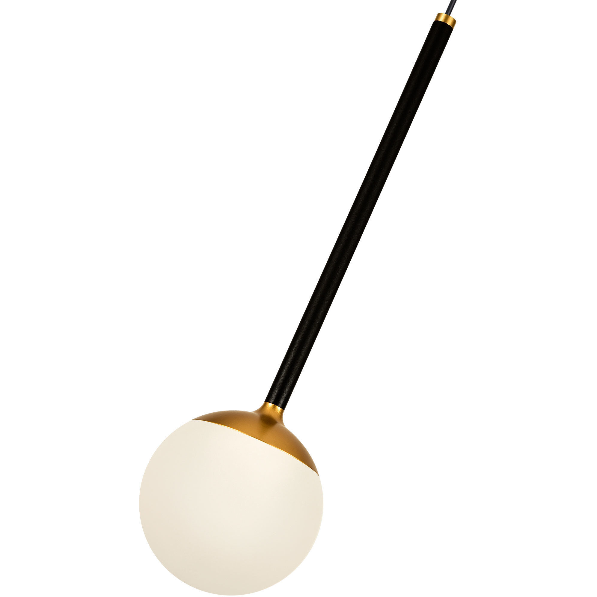 Capri 4.75 inch Black/Gold Pendant Ceiling Light