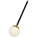 Capri 4.75 inch Black/Gold Pendant Ceiling Light