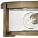Lowell 3 Light 16 inch Brushed Bronze with Clear glass Foyer Light Ceiling Light, Flush Mount