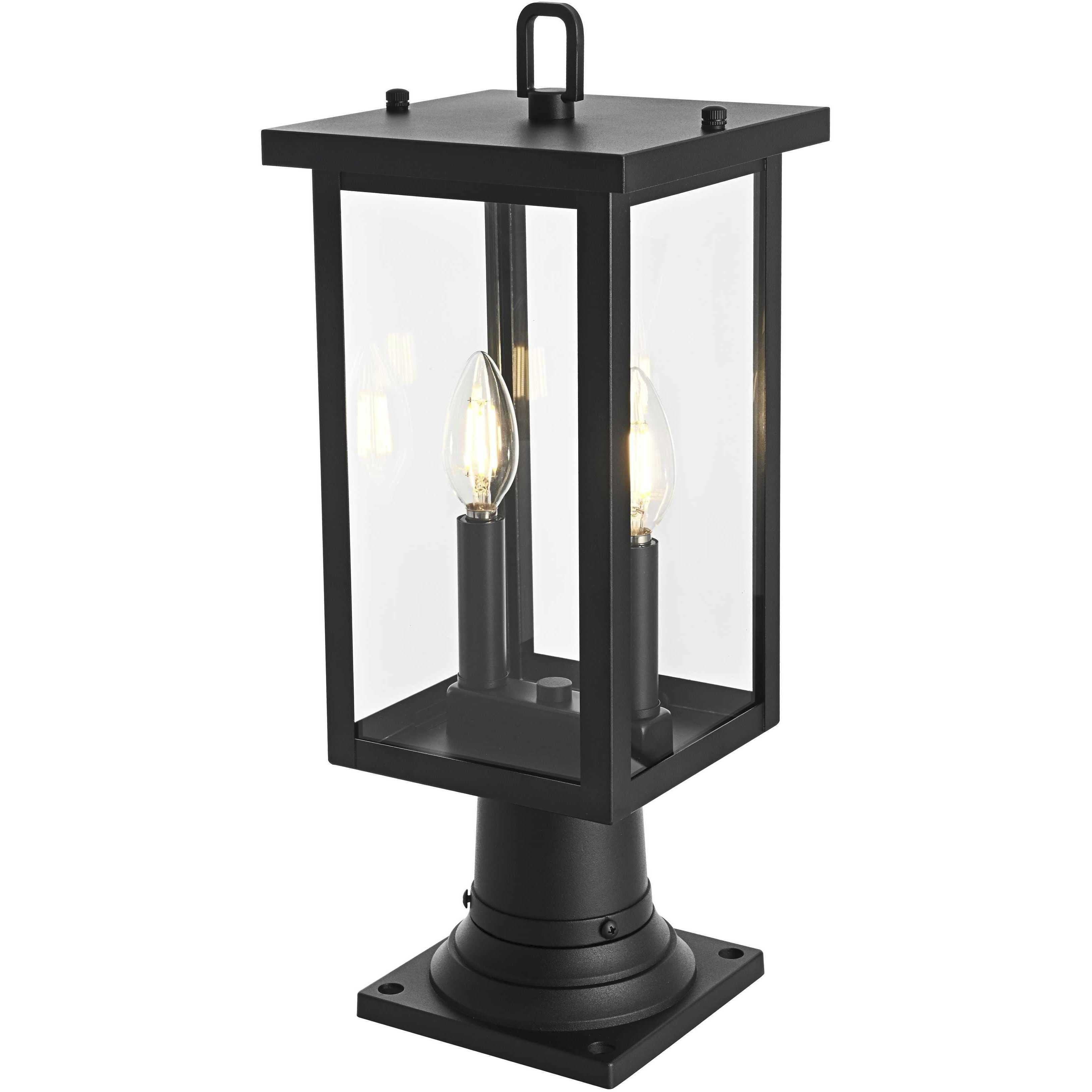 Venango 2 Light 19 inch Black Outdoor Post Light