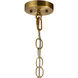 Camber 1 Light 11.5 inch Brass Pendant Ceiling Light