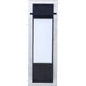 Heights 1 Light 24 inch Stainless Steel/Midnight Outdoor Wall Mount