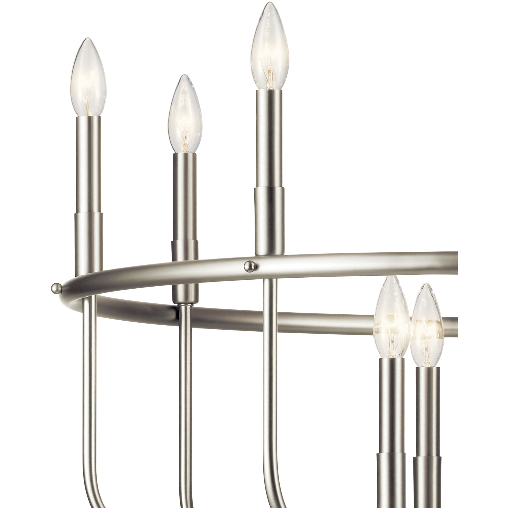 Capitol Hill 12 Light 34.75 inch Brushed Nickel Chandelier 1 Tier Large Ceiling Light, Large