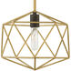 Astrid 1 Light 12 inch Deluxe Gold with Metallic Matte Bronze Indoor Pendant Ceiling Light