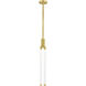Kelly Wearstler Phobos LED Natural Brass Pendant Ceiling Light, Integrated LED