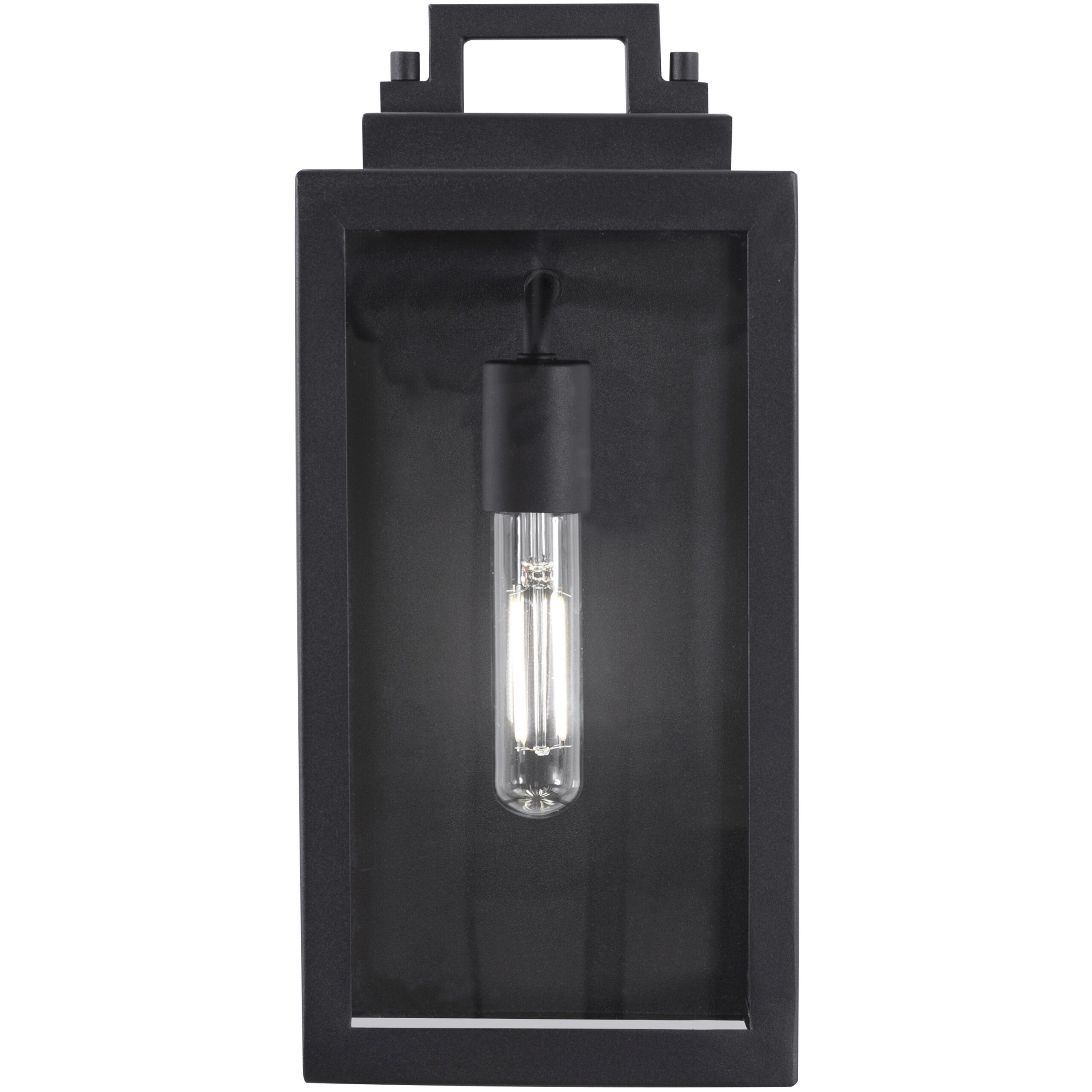Kansas 1 Light 14.2 inch Black Outdoor Sconce