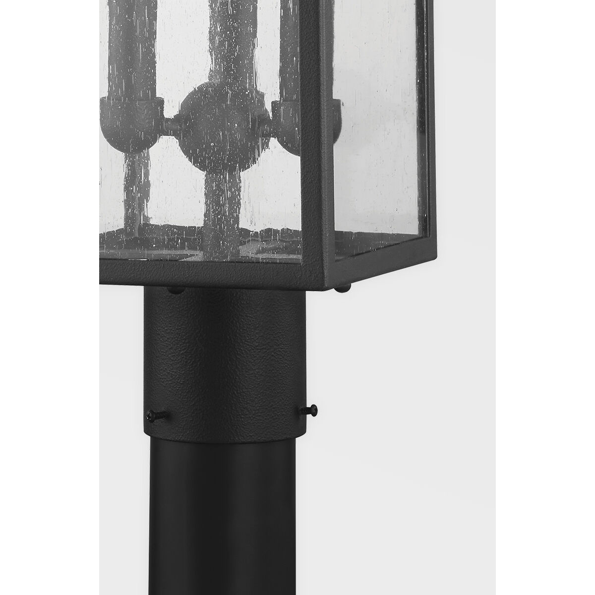 Caiden 3 Light 22 inch Forged Iron Post