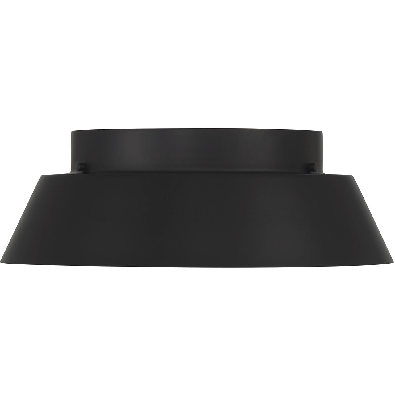 Donoven 2 Light 15 inch Matte Black and Gold Flush Ceiling Light