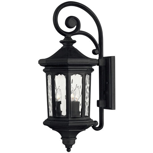 Estate Series Raley 3 Light 9.50 inch Outdoor Wall Light