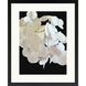 Modern Hydrangea White and Beige and Black and Neutral Framed Art