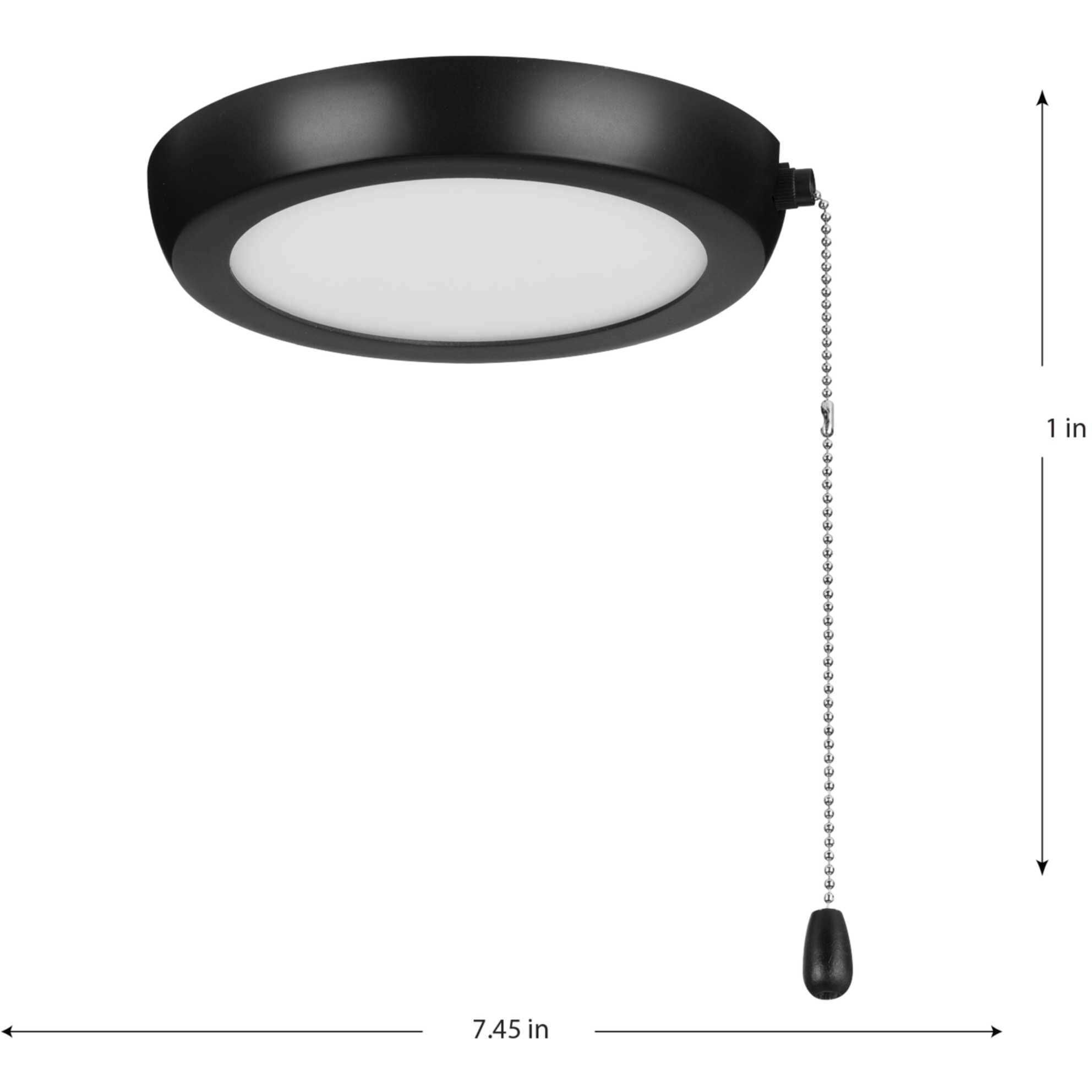 Air Pro Edgelit LED LED Matte Black Fan Light Kit