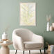 Textured Palm Green and White Canvas, The Studio