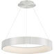 Corso LED 31.5 inch Brushed Aluminum Pendant Ceiling Light, dweLED