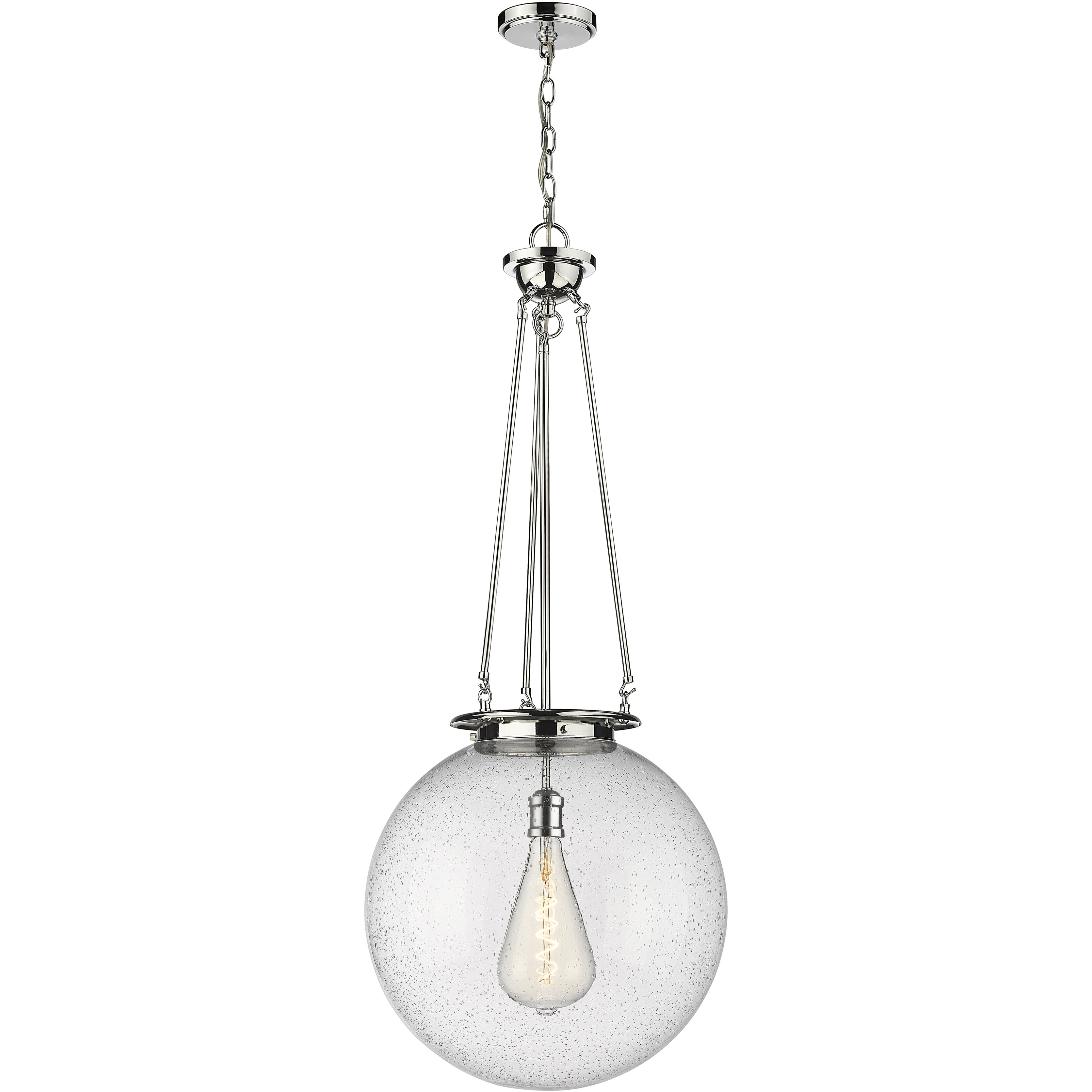 Beacon 1 Light 17.75 inch Polished Chrome Pendant Ceiling Light