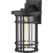 Jordan 1 Light 16.75 inch Black Outdoor Wall Light
