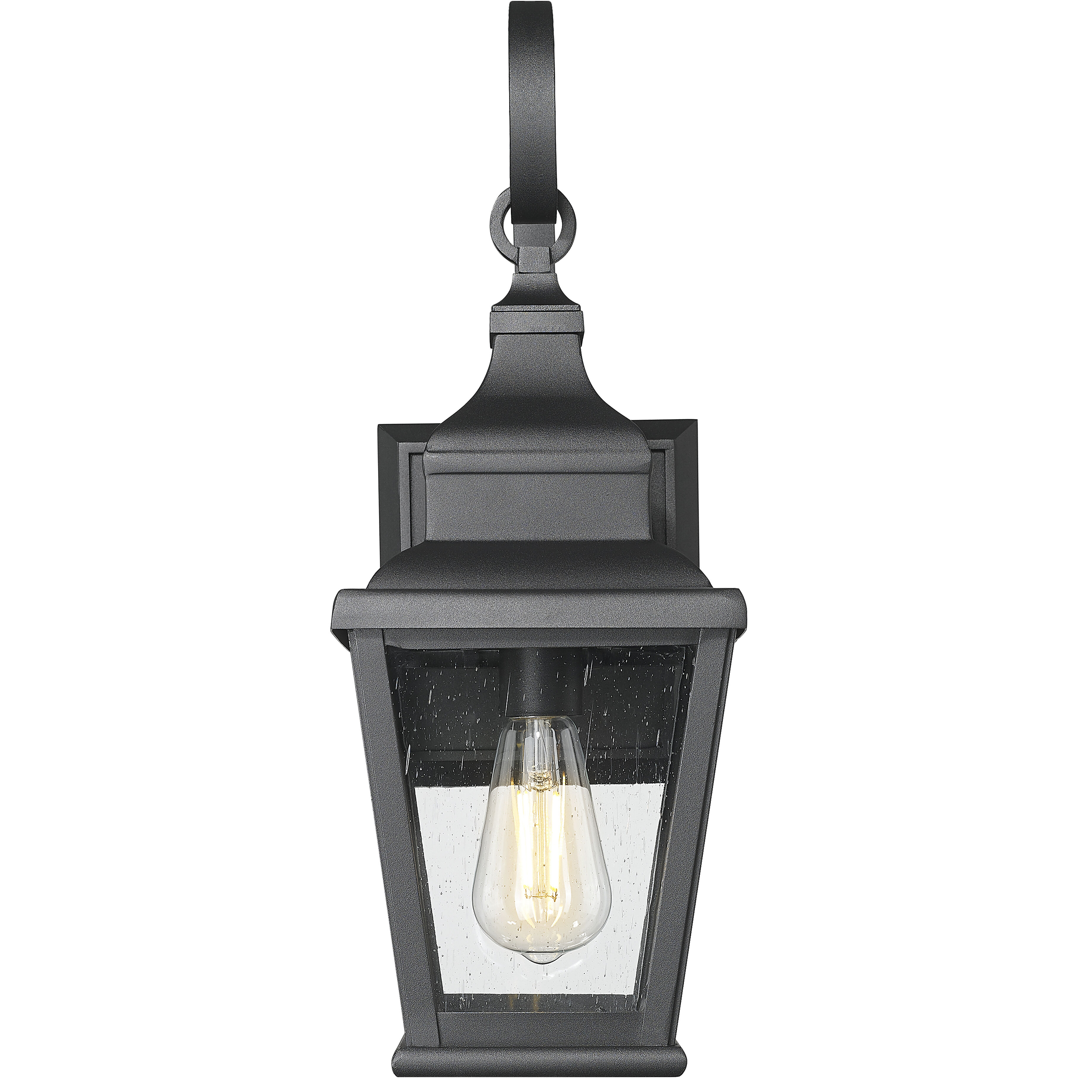 Raphael 1 Light 19.25 inch Sand Black Outdoor Wall Light in Soft Sand Black