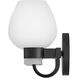 Sylvie 2 Light 14.75 inch Black Bath Light Wall Light