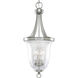 Seeded Glass 3 Light 10 inch Brushed Nickel Foyer Pendant Ceiling Light 