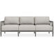 Borneo Charcoal Gray Rope and Nuance Dove Outdoor Sofa
