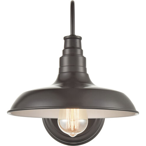 Milltown 1 Light 13 inch Powder Coated Bronze Outdoor Wall Sconce