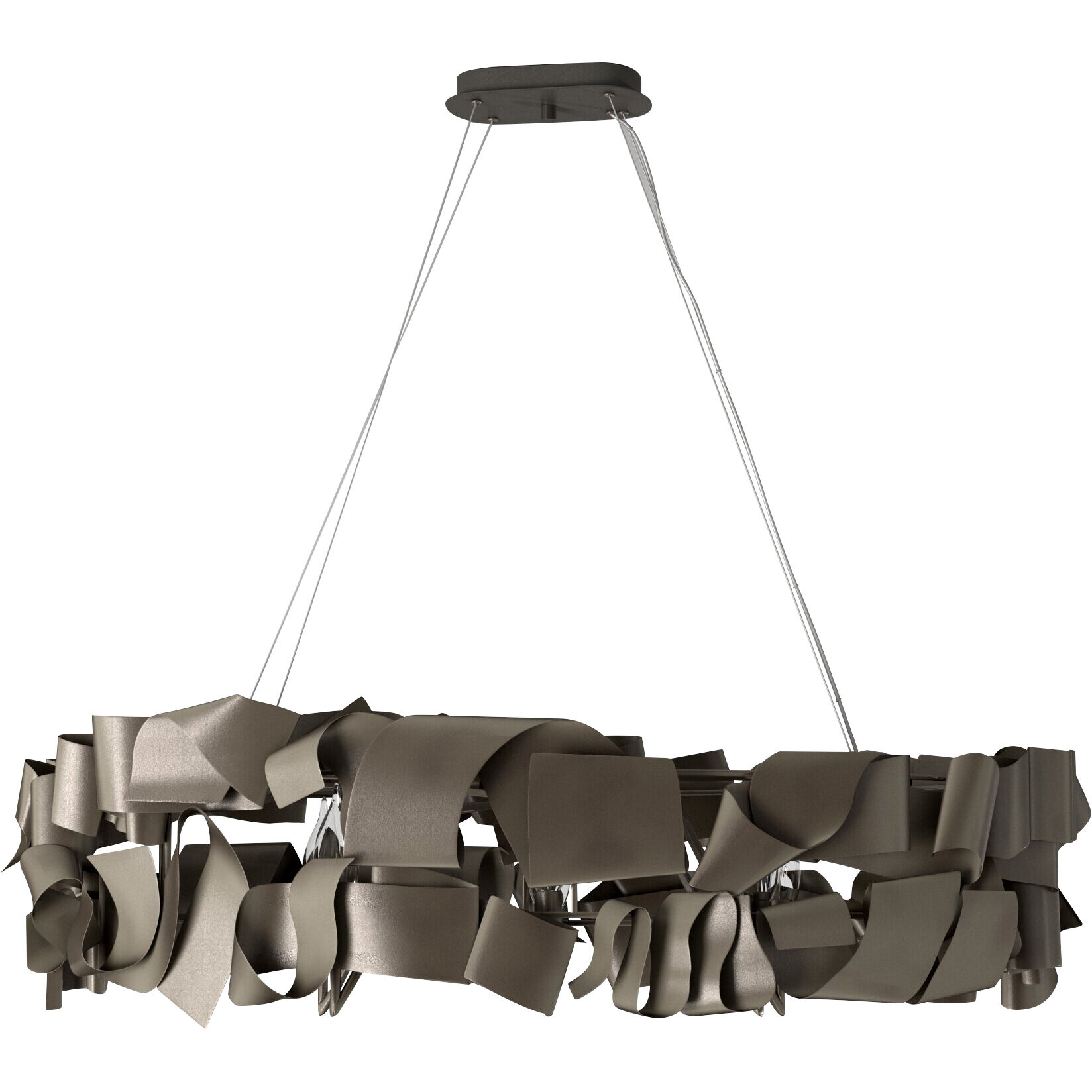 Delfina LED 40 inch Metallic Matte Bronze Chandelier Ceiling Light