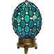 Elenora Jewel 16 inch 25.00 watt Antique Bronze Accent Lamp Portable Light, Decorative Egg