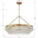 Calypso 6 Light 30 inch Vibrant Gold Chandelier Ceiling Light