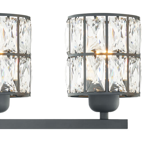 Gibson 4 Light 30 inch Matte Black Bath Light Wall Light