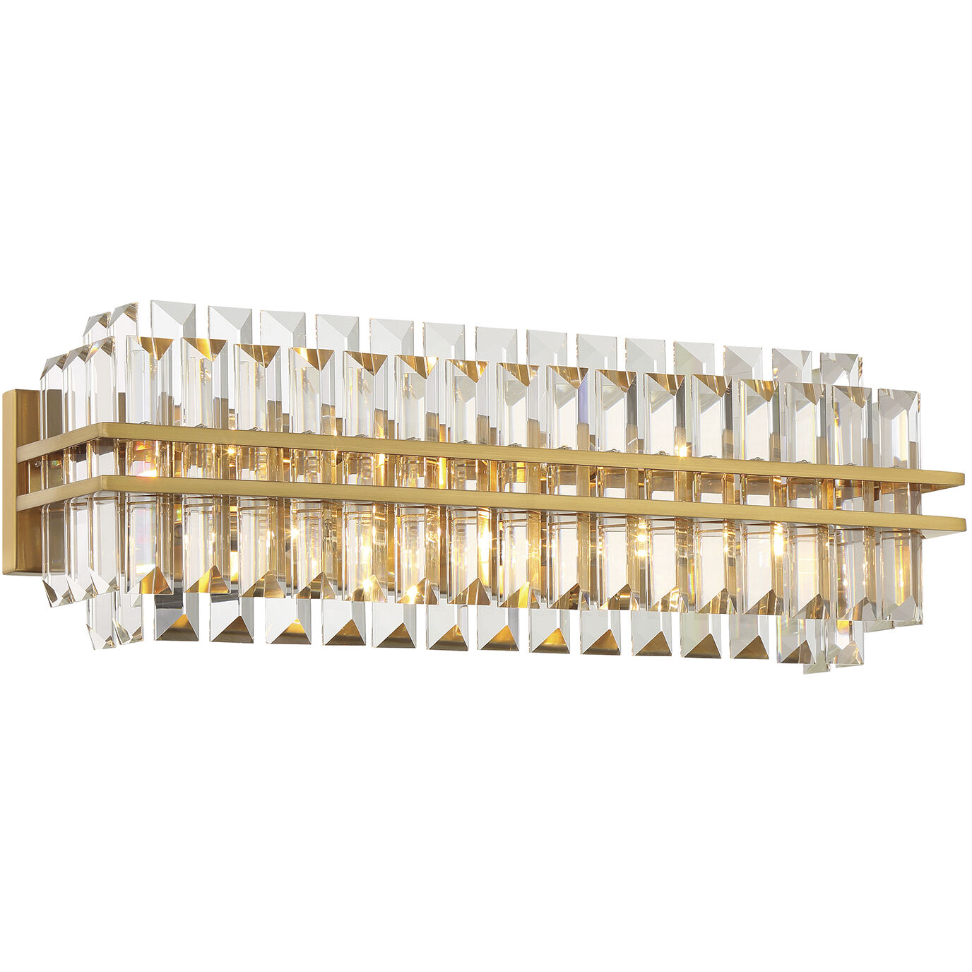 Hayes Bath Vanity Light Wall Light in Aged Brass