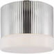 Thomas O'Brien Ace LED 7 inch Polished Nickel Flush Mount Ceiling Light