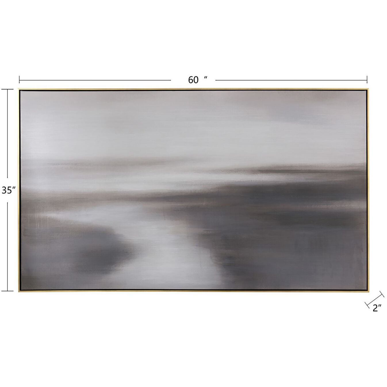 Cameron Grey and Multicolor and Silver Wall Art