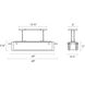 Suspended Glass Slim LED 28 inch Satin Nickel Pendant Ceiling Light
