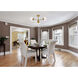 Briggs 3 Light 26 inch Brass Flush Mount Ceiling Light