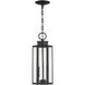 Hawthorne 2 Light 7 inch Black Outdoor Hanging Lantern, Lighting One