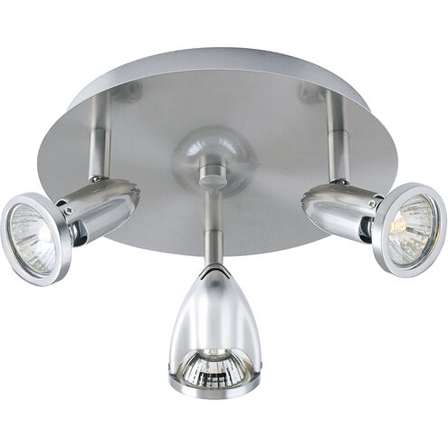 Agron 3 Light 9 inch Satin Nickel Flush Mount Ceiling Light