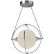 Aries LED 12.13 inch Chrome Pendant Ceiling Light