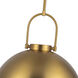 Alora Mood Harper 1 Light 15.75 inch Aged Gold Pendant Ceiling Light