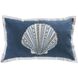 Bahama 26 X 5.5 inch Crema with Navy Lumbar Pillow, 16X26