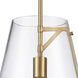 Trustle Pendant Ceiling Light in Satin Brass