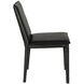 Newton Ebony Black Leather Dining Chair