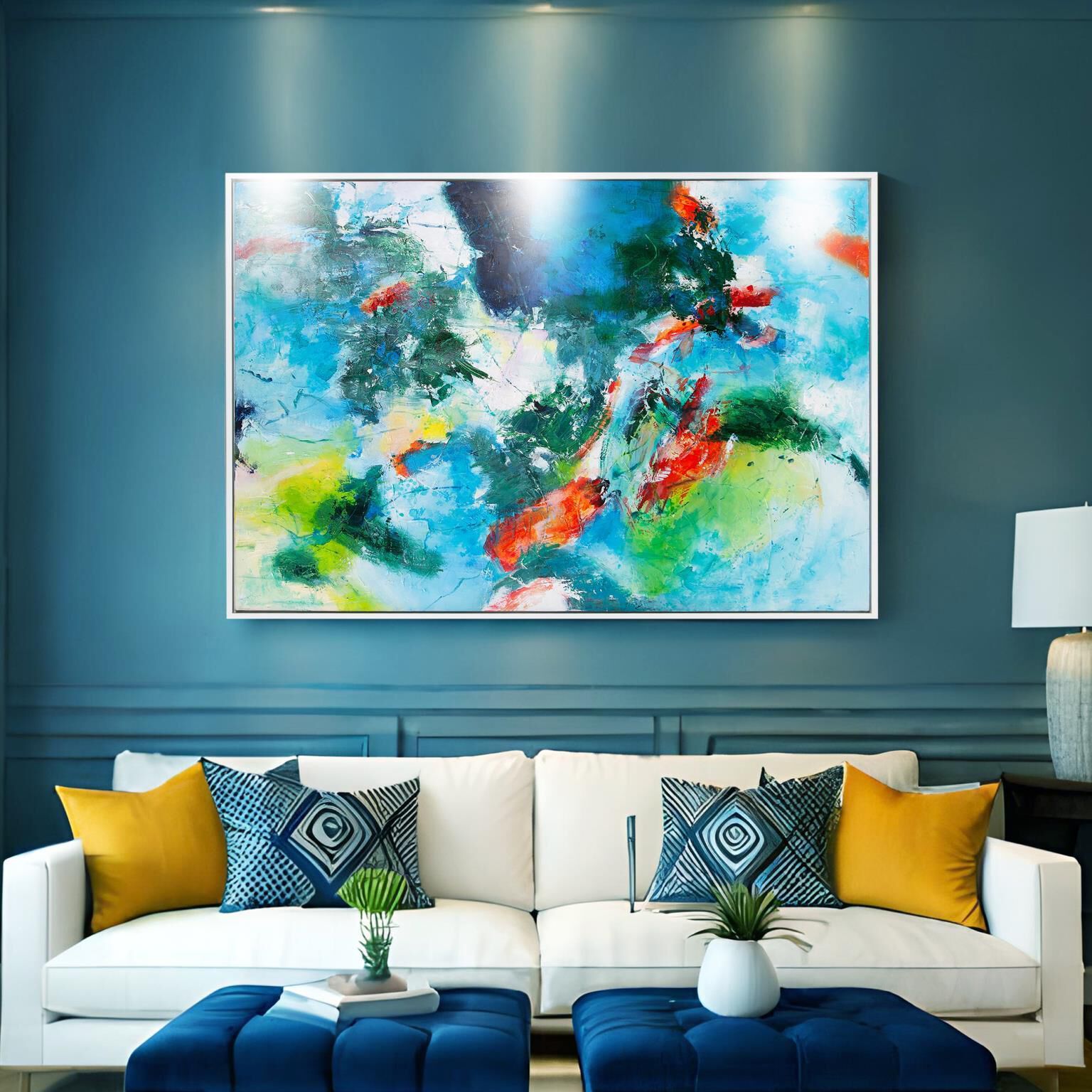 Jubilee 61.75 X 41.75 inch Hand Painted Canvas